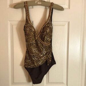 LIKE-NEW! Stylish Beaded Wrap Bathing Suit